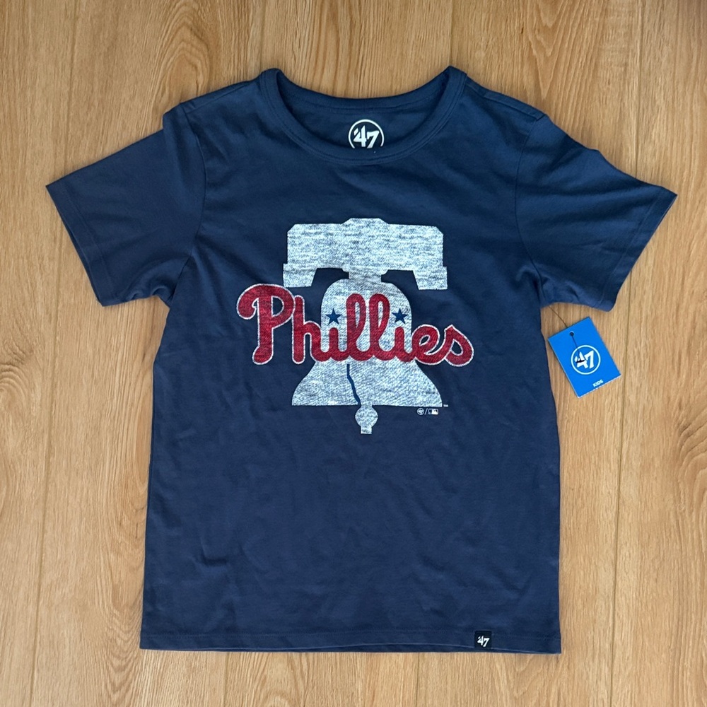 47 Kids Navy Phillies Tee
